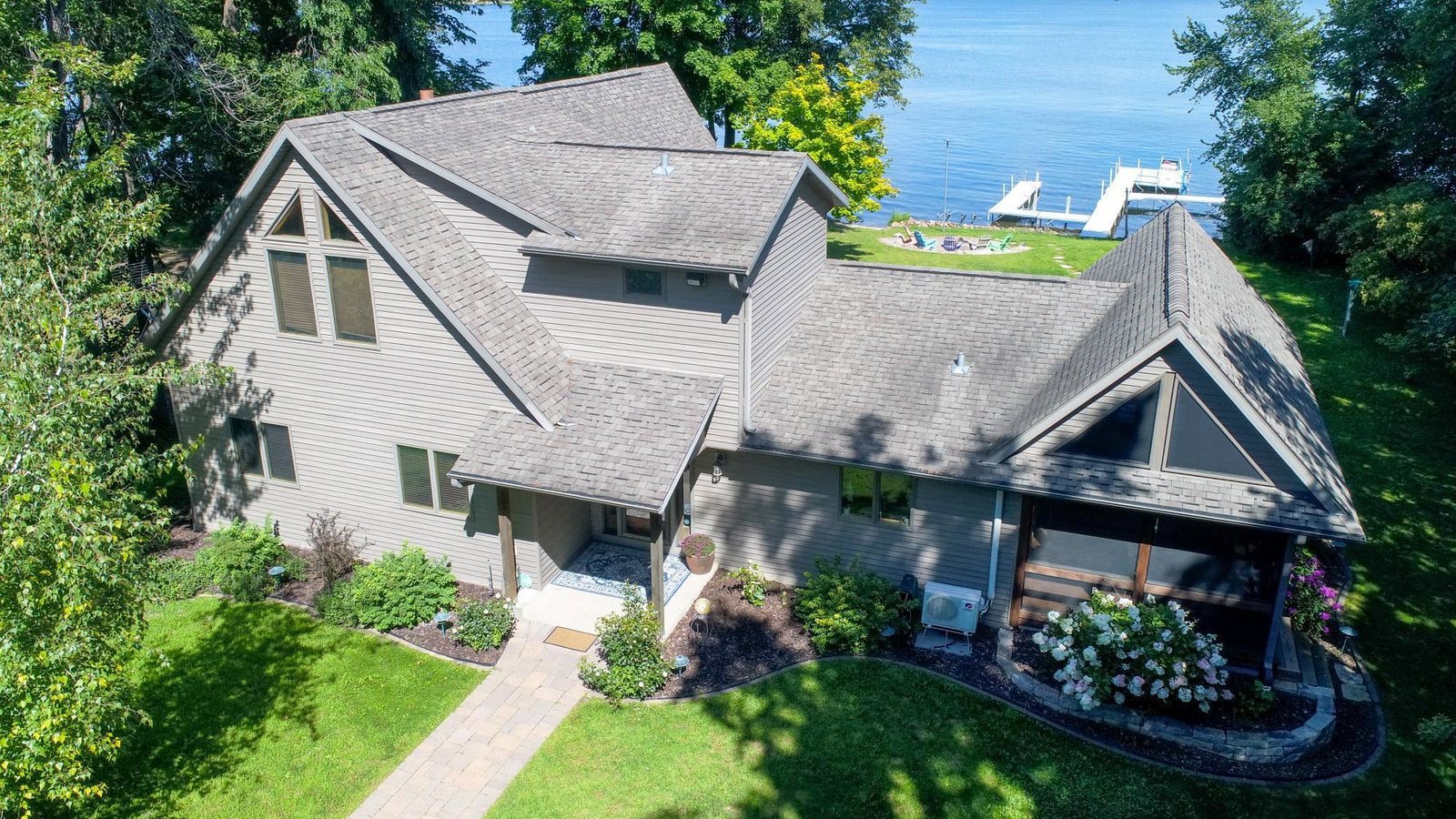 Lakeshore home on Lake Ida at 11615 Gehrkes Point NW, Alexandria, listed and sold by Home Match Realty